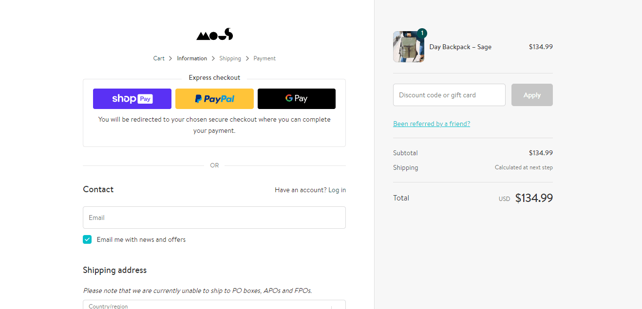 How to apply Mous coupon code